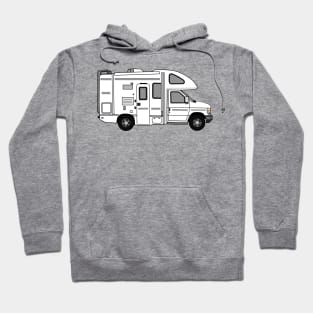 Campervan cartoon illustration Hoodie